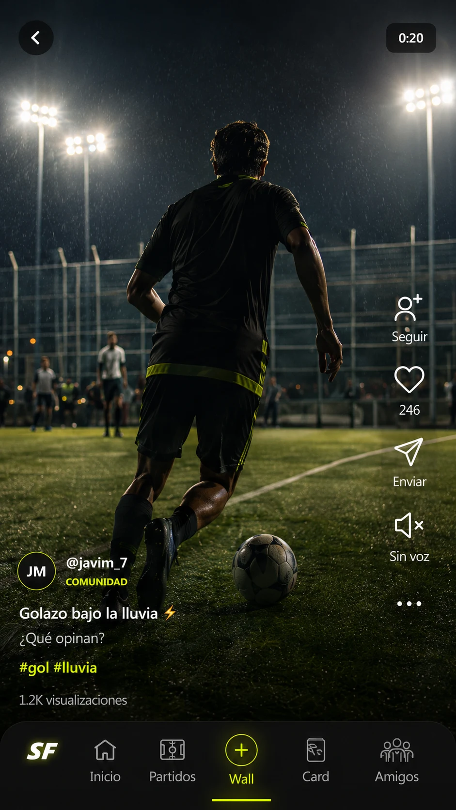 Golazo bajo la lluvia de javim_7